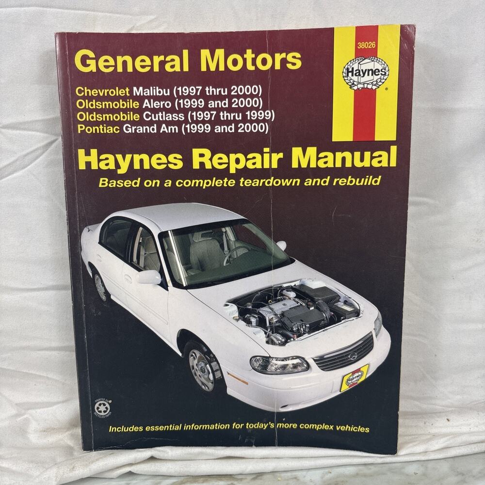 Haynes Repair Manual 38026 General Motors Chevrolet Oldsmobile Malibu Grand Am